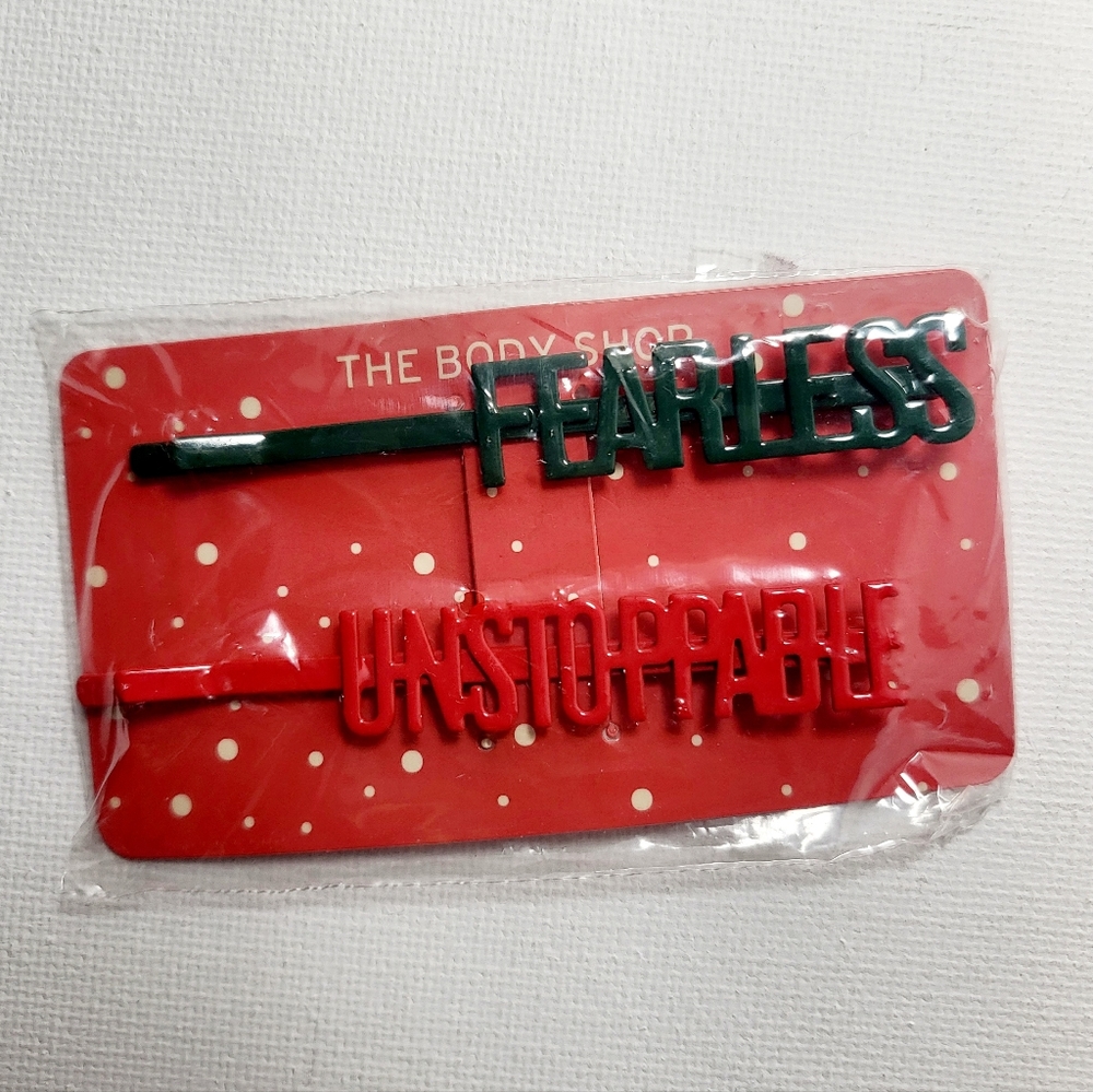 FEARLESS. UNSTOPPABLE. HAIR SLIDES BARRETTES - NWT